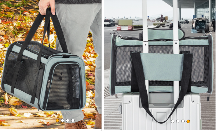 Petsfit's 18 x 11 x 11 soft-sided pet carrier for American Airlines